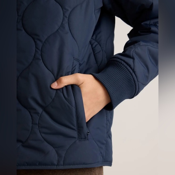 like new EUC quince featherless quilted puffer bomber jacket sz XS black - Picture 12 of 15